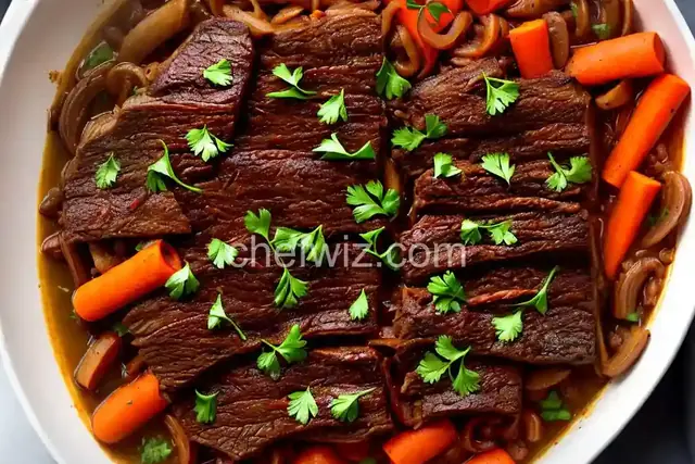 Jewish-Style Braised Brisket With Onions and Carrots Recipe