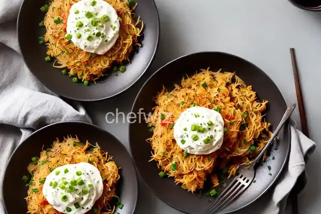 Jicama Hash Browns O'Brien