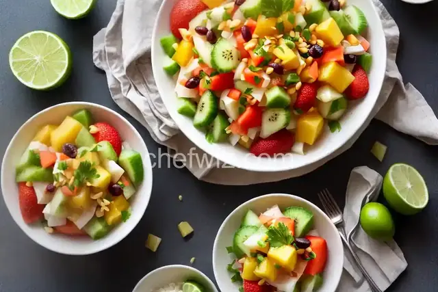 Jicama and Tropical Fruit Salad