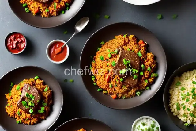 Jollof Rice with Beef