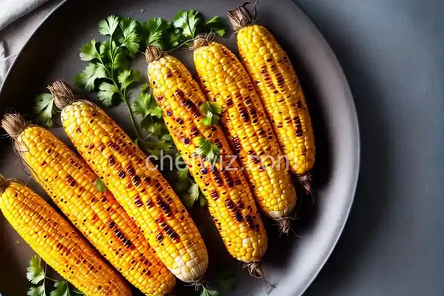 Juicy, Grilled Corn On The Cob