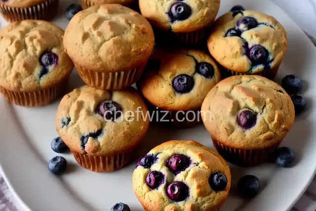 Jumbo Whole Wheat Blueberry Muffins