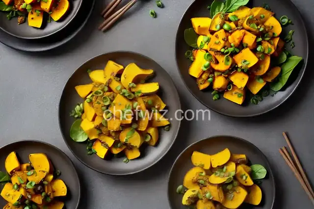 Kabocha Squash and Scallion Tempura