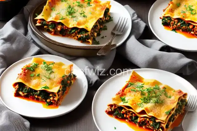 Kale Lasagna with Meat Sauce