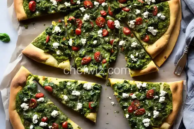 Kale Pesto Pizza