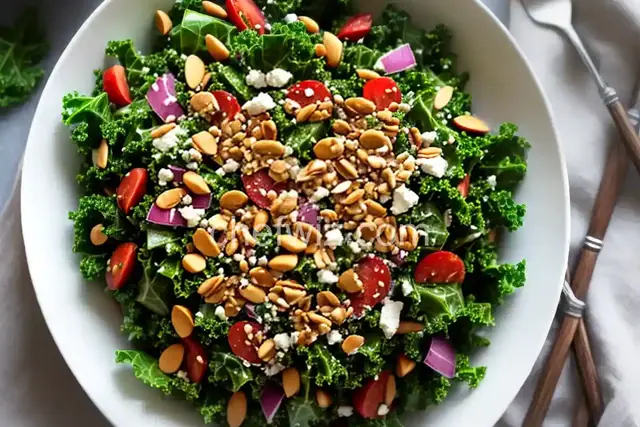 Kale Salad with Peanut Vinaigrette