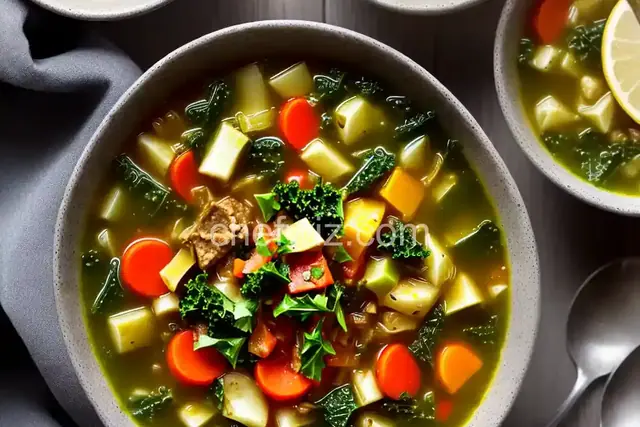 Kale and Cabbage Soup