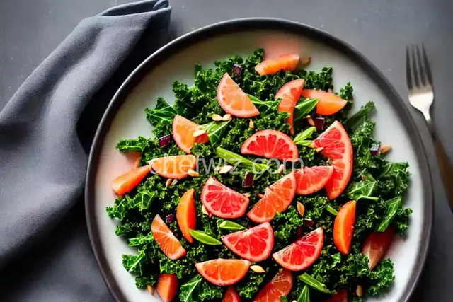 Kale and Pink Grapefruit Salad