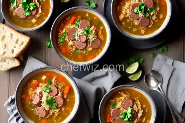 Kapustnica (Slovakian Sauerkraut & Sausage Soup)