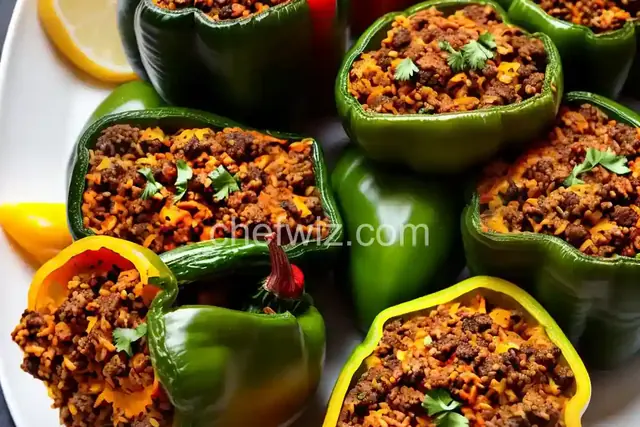 Kelsey's Favorite Stuffed Green Peppers
