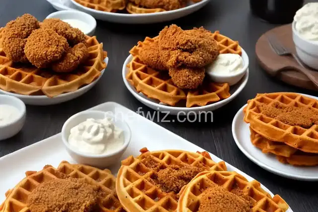 Keto Crispy Chicken & Waffles