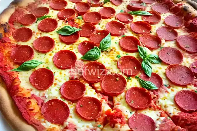 Keto Pepperoni Pizza with Fathead Crust