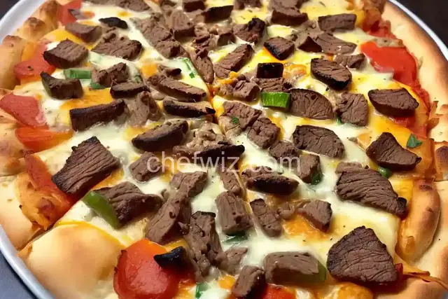 Keto Philly Cheesesteak Pizza