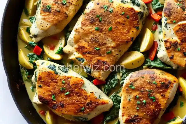 Keto Spinach-Artichoke Chicken