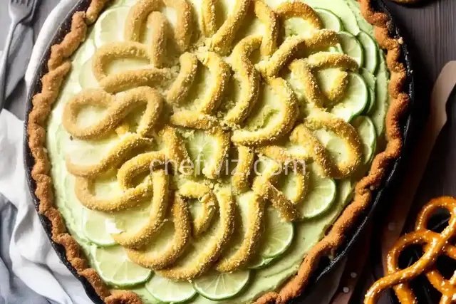Key Lime and Pretzel Pie