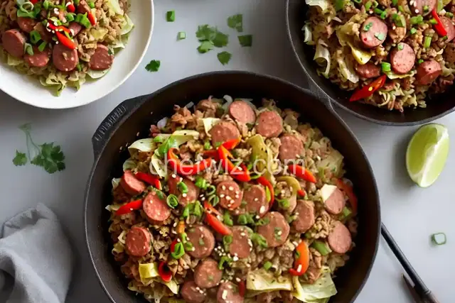 Kielbasa-Cabbage Stir-Fry