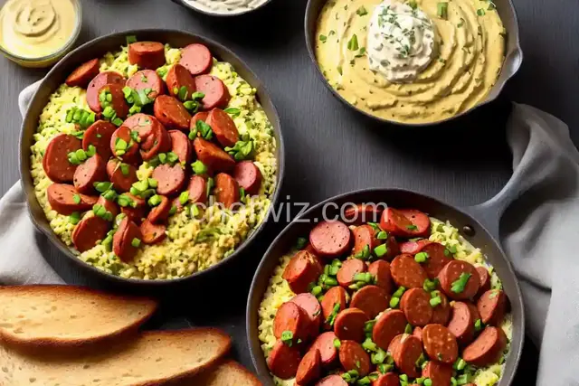 Kielbasa with Mustard Dip
