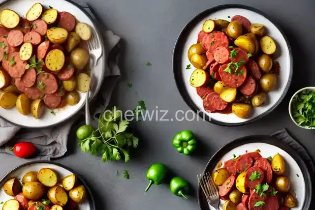 Kielbasa with Peppers and Potatoes
