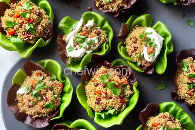Kisir (Spicy Bulgur Salad in Lettuce Cups)
