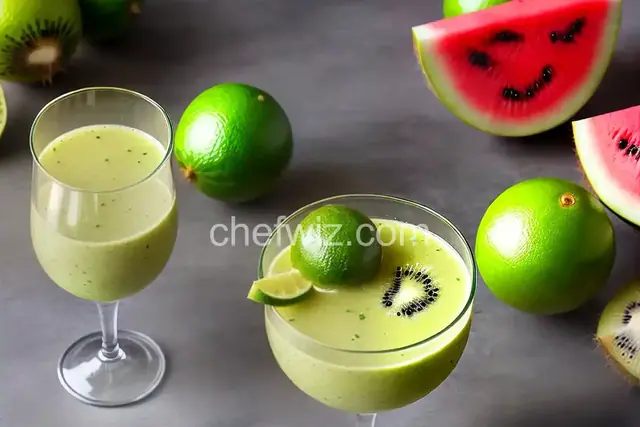 Kiwi-Watermelon-Lime Juice