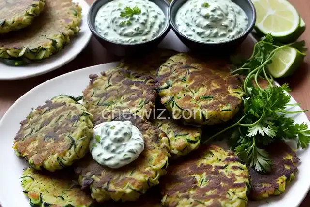 Kolokithokeftedes (Greek Zucchini Fritters) with Tzatziki Recipe