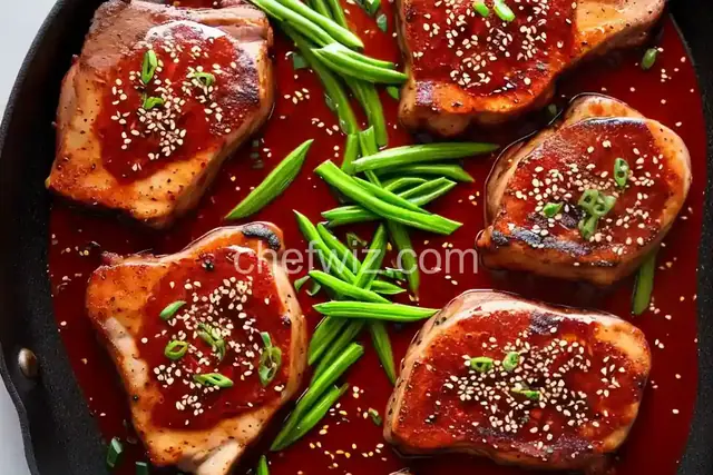Korean Pork Chops with Gochujang Marinade