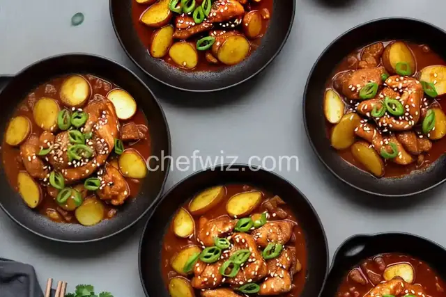 Korean Spicy Chicken and Potato (Tak Toritang)