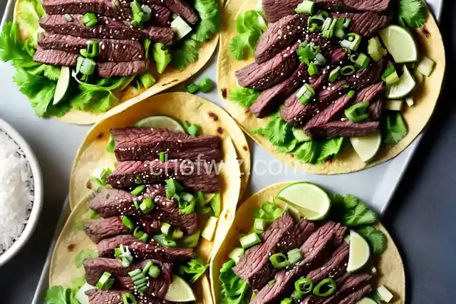 Korean Steak Tacos