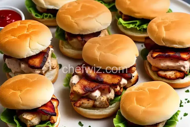 Ladd's Chicken Bacon Sliders
