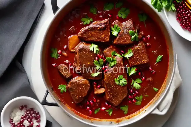 Lamb Braised in Pomegranate