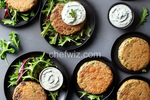 Lamb Burgers With Yogurt Sauce and Arugula