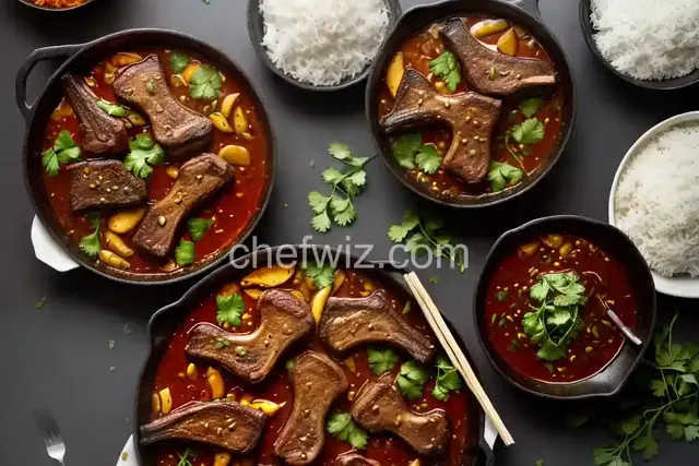 Lamb Chops in Duck Sauce