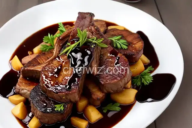 Lamb Chops with Balsamic Reduction