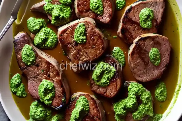 Lamb Loin Chops with Mint Pesto