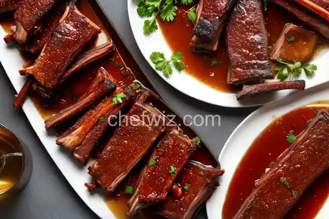 Lamb Ribs with Honey and Wine