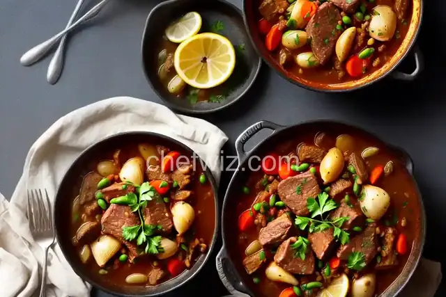 Lamb and Cabbage Stew with Fresh Shell Beans