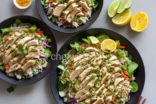 Laotian-Style Chicken and Rice Salad