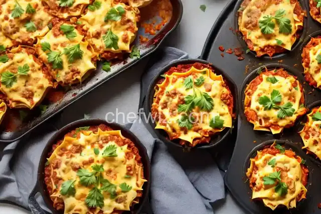 Lasagna Cupcakes