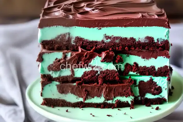 Layered Mint Chocolate Fudge