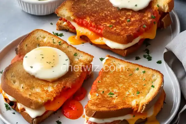 Lazy Chicken Parmesan Grilled Cheese