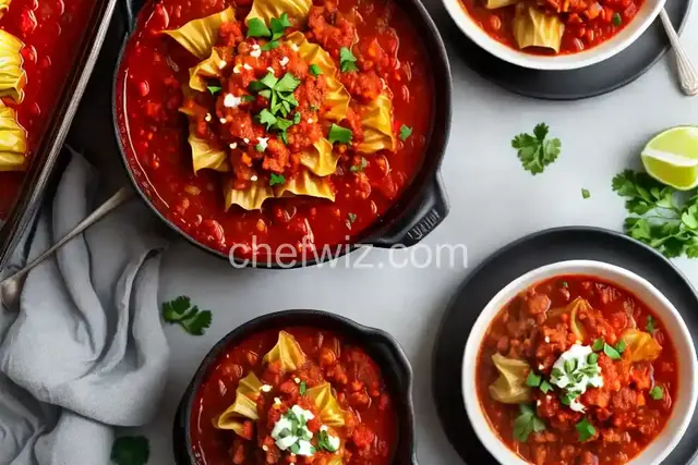 Lazy Golumpki (Stuffed Cabbage) Soup