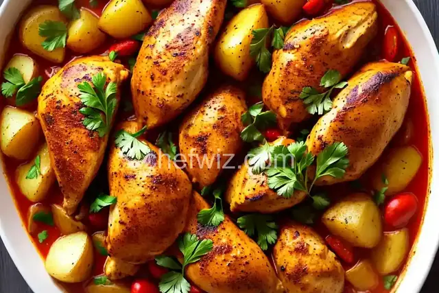 Lebanese Chicken and Potatoes