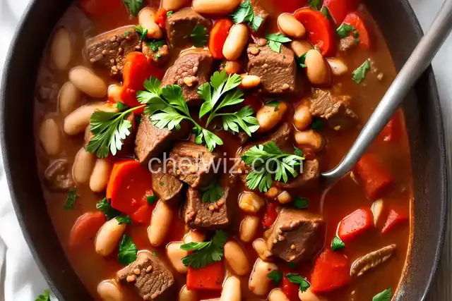 Lebanese Lamb and Bean Stew