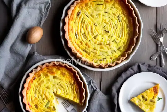 Leek and Cheese Quiche