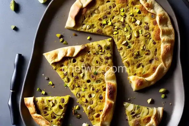 Leek and Potato Galette with Pistachio Crust