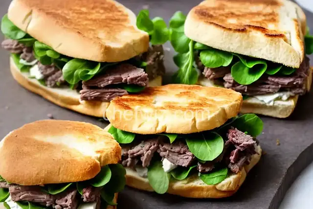 Leftover-Lamb Sandwiches With Tapenade Mayo, Watercress, and Caciocavallo Cheese Recipe