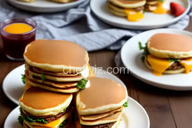 Leftover Pancake Breakfast Sandwich