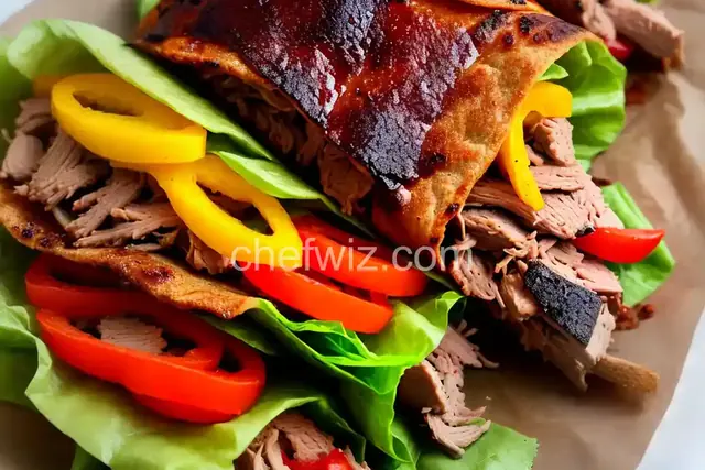 Leftover Pork Roast BBQ Wrap