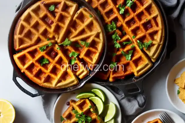 Leftover Stuffing Waffles