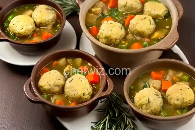 Leftover Turkey Soup with Rosemary Parmesan Dumplings